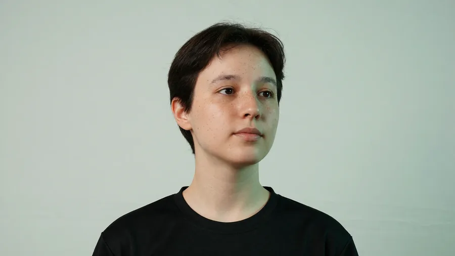 Portrait-style photo of a competitor off-stage